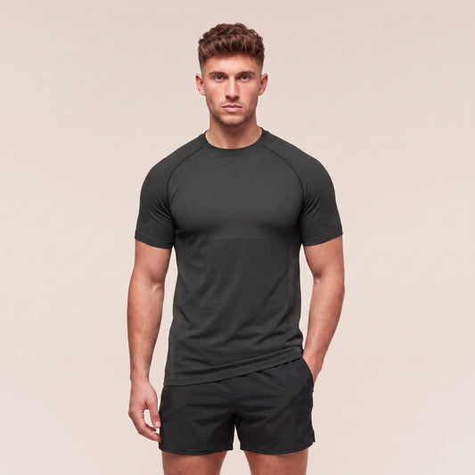 Men's Chafe-Free Seamless Short Sleeve Shirt - Merino Comfort Knit