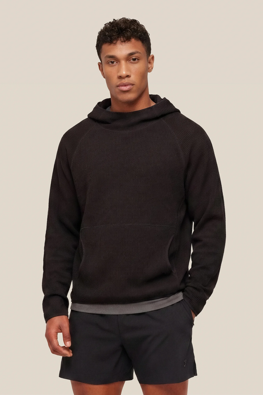 Men's Waffle Full Zip Hoodie - Athletic Knit