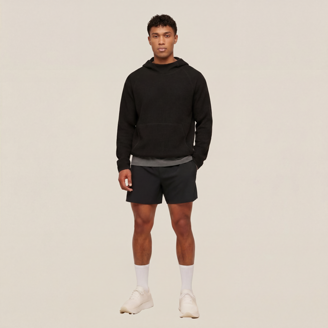 Men's Waffle Full Zip Hoddie - Athletic Knit