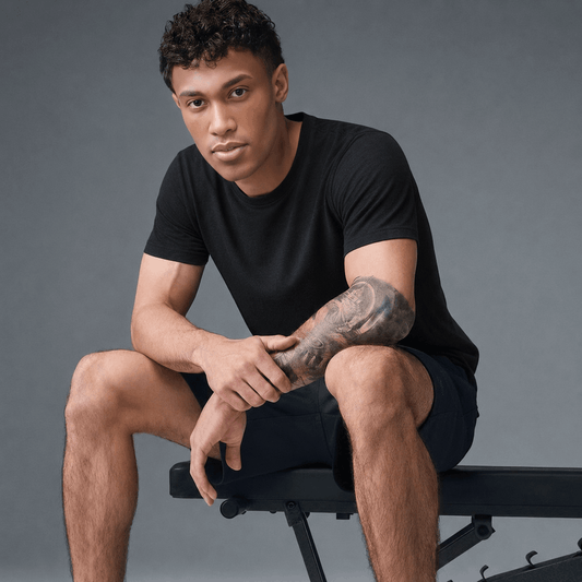 Anytime T —Men's 15.5 merino knit shirt