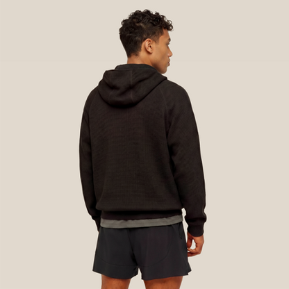 Men's Waffle Full Zip Hoddie - Athletic Knit