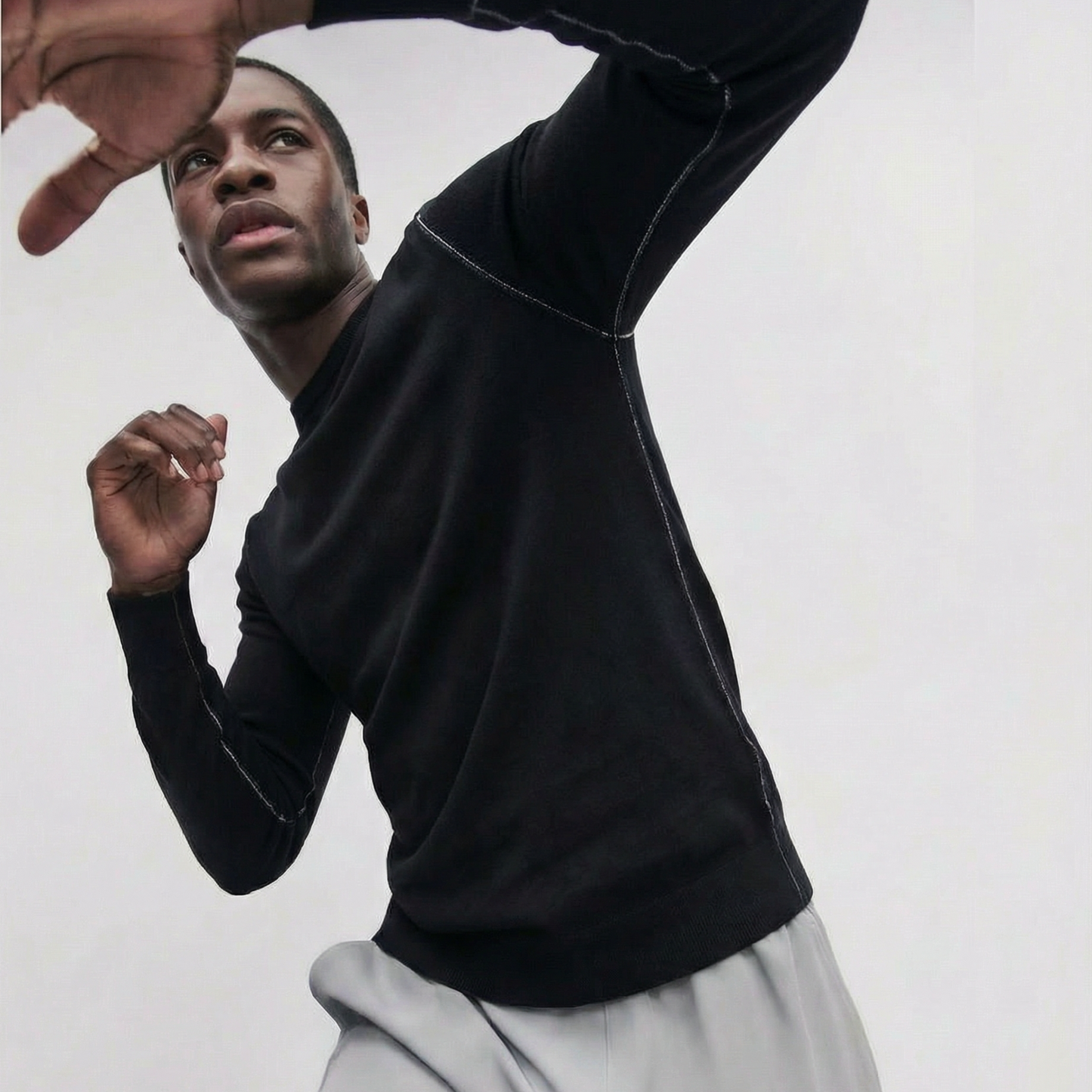 Anytime Sweater Men's Knitted Long Sleeve  - 100% Merino