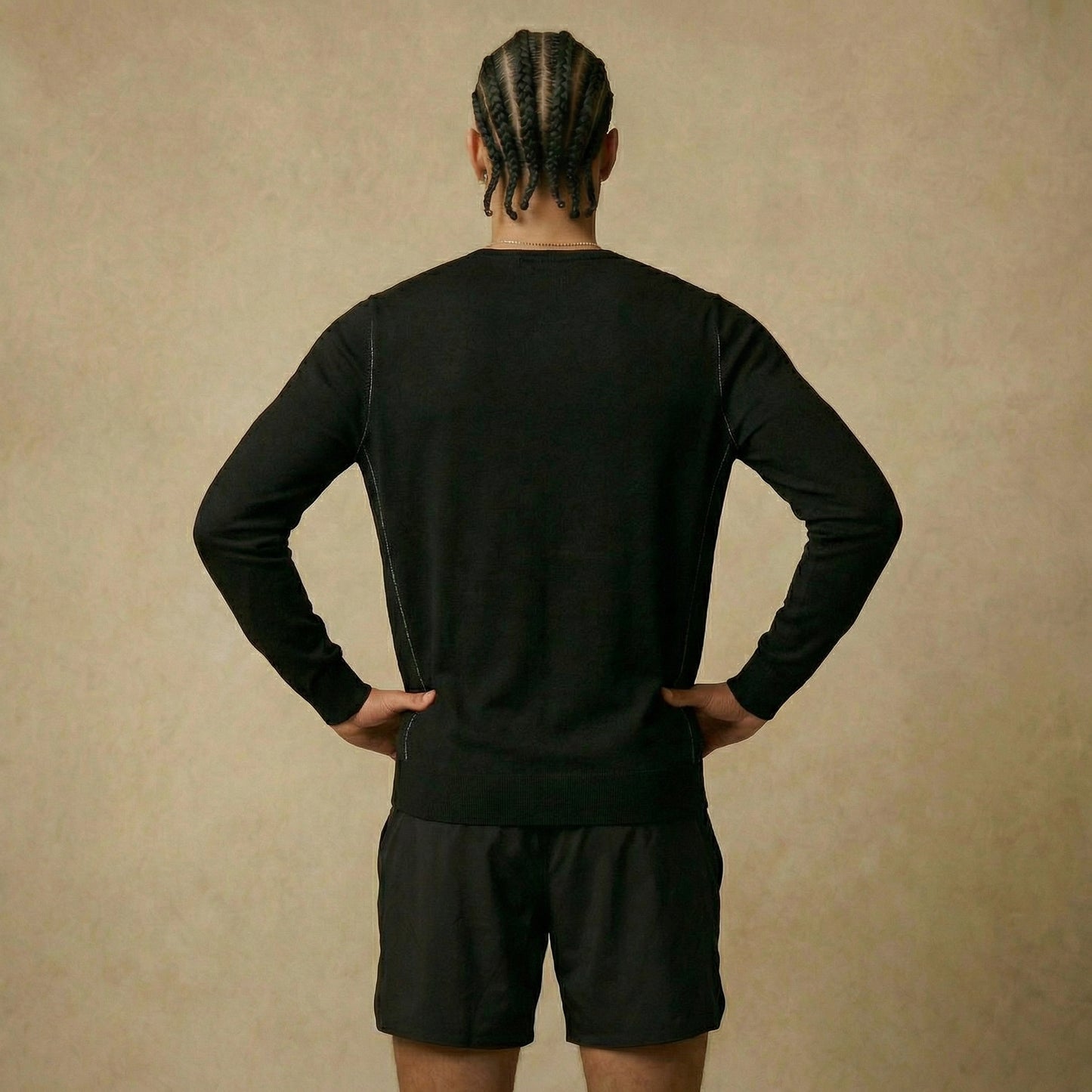 Anytime Sweater Men's Knitted Long Sleeve  - 100% Merino