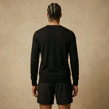 Anytime Sweater Men's Knitted Long Sleeve  - 100% Merino