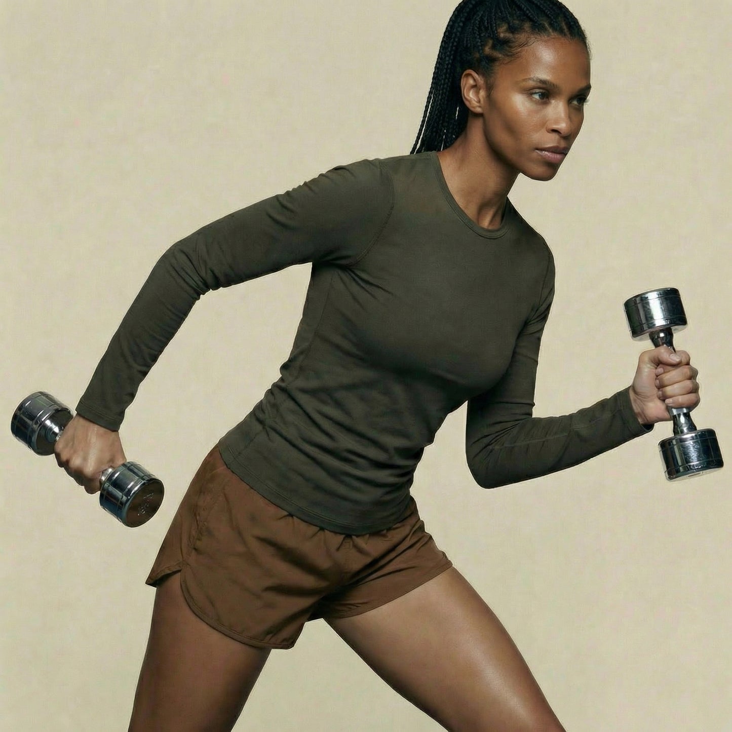 Women's Knitted Long-Sleeve Shirt - Tencel & Cotton & Silk