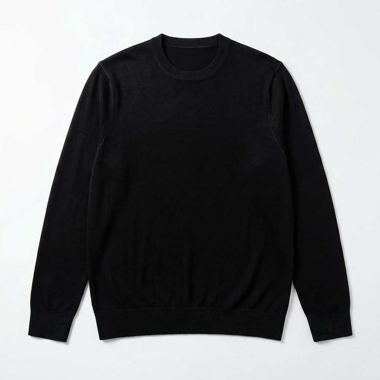 Anytime Sweater Men's Knitted Long Sleeve  - 100% Merino