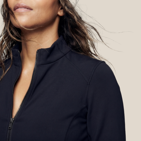 Women's Zip-up Hoodie - Athletic Knit