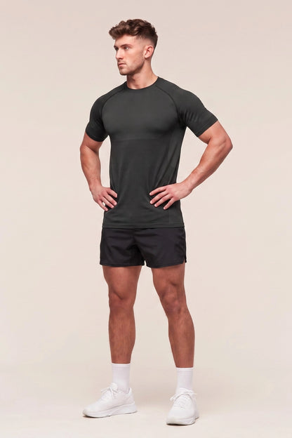 Men's Chafe-Free Seamless Short Sleeve Shirt - Merino Comfort Knit