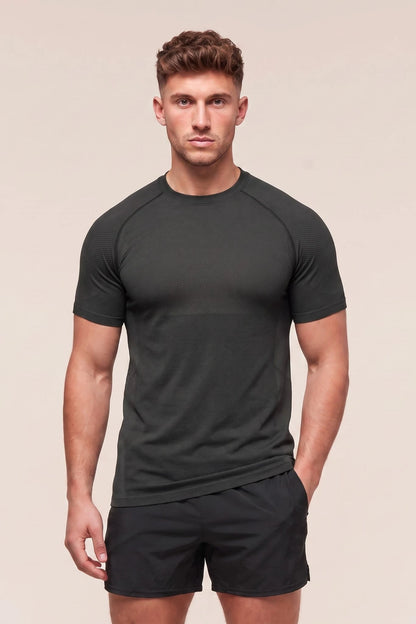 Men's Chafe-Free Seamless Short Sleeve Shirt - Merino Comfort Knit