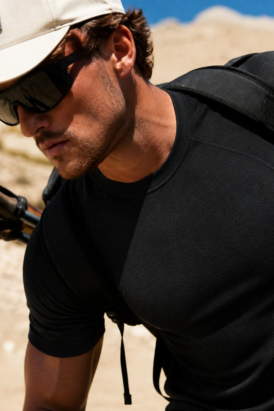 Men's Chafe-Free Seamless Short Sleeve Shirt - Merino Comfort Knit