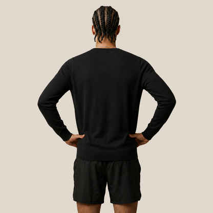 Anytime Sweater Men's Knitted Long Sleeve  - 100% Wool