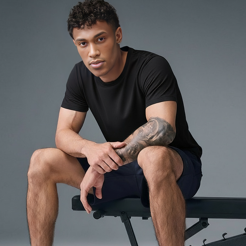 Anytime T —Men's 15.5 merino knit shirt