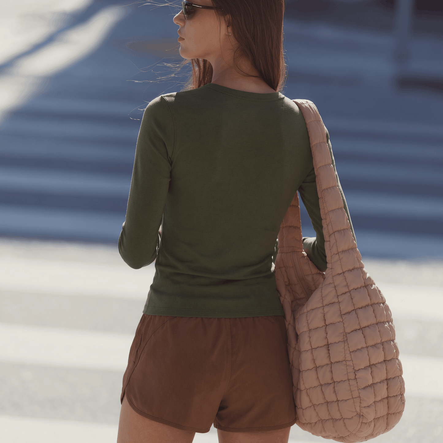 Women's Knitted Long-Sleeve Shirt - Tencel & Cotton & Silk