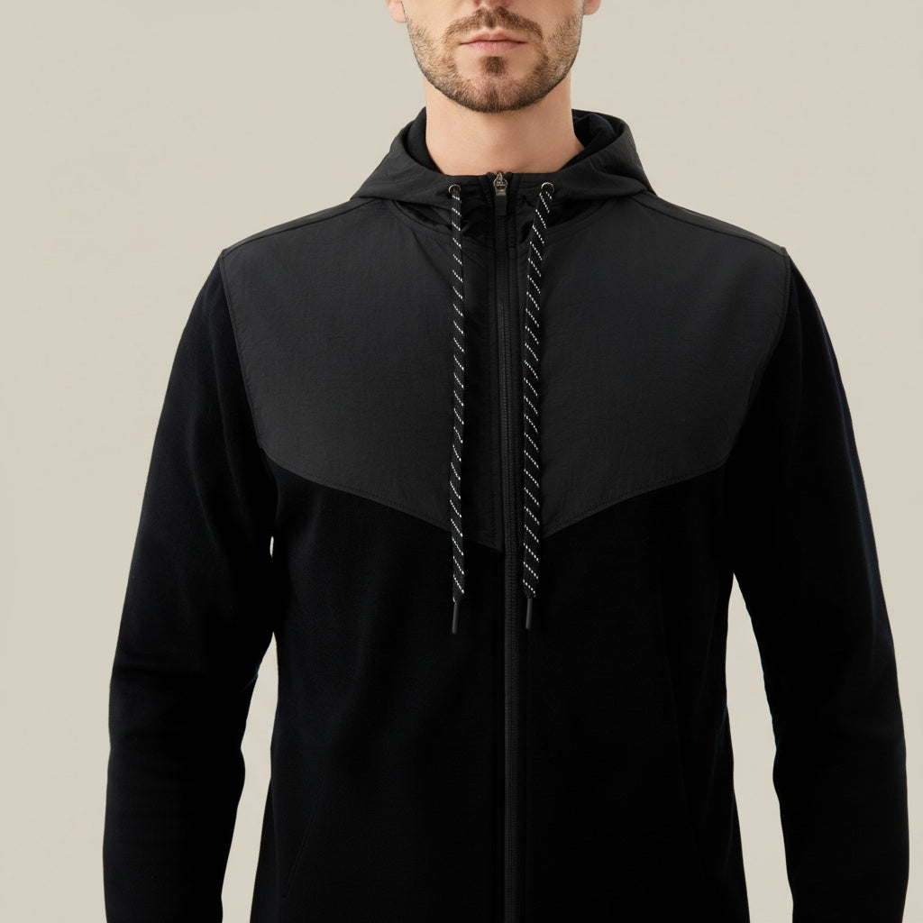Men's Merino Long Sleeve Zip Hoodie