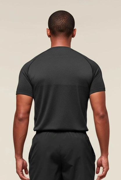 Men's Chafe-Free Seamless Short Sleeve Shirt - Merino Comfort Knit